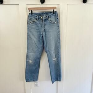 Carhartt Cotton Distressed Straight Leg Jeans Unisex Size 29X30